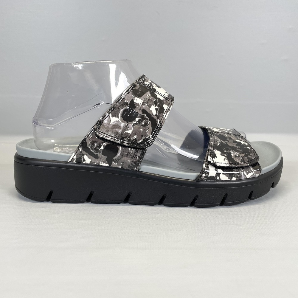 Alegria Rubie Collage Greys Sandals Womens Size 39 Gray Slide Platform Shoes